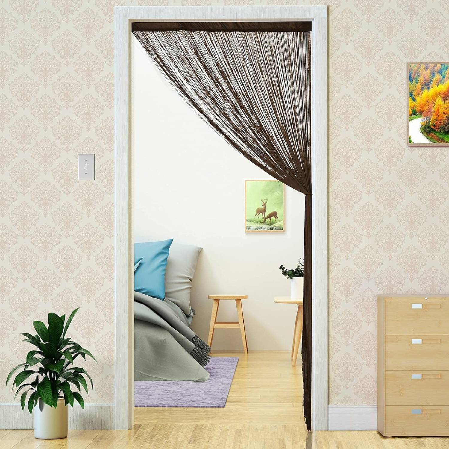 Doorway String Curtain - Black, image 2