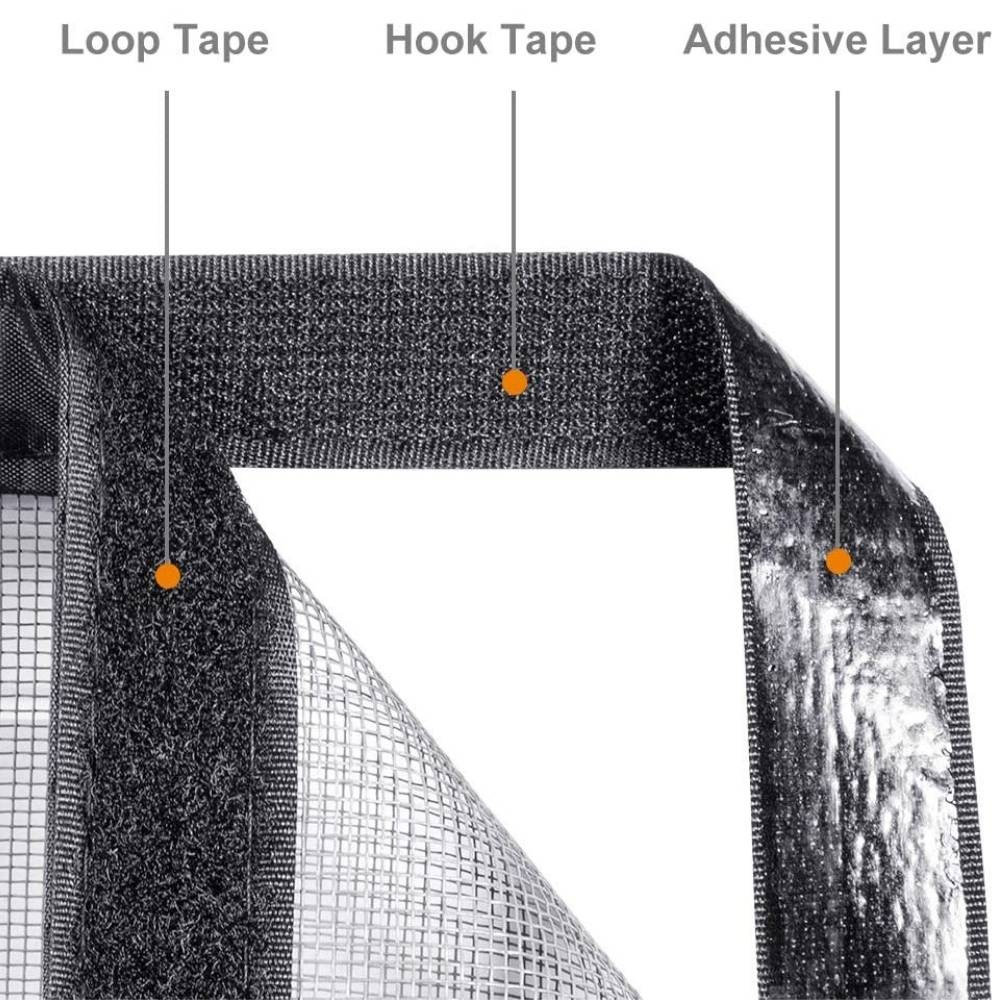 Magnetic Door Screen - Black - 70cm x 210cm, image 8