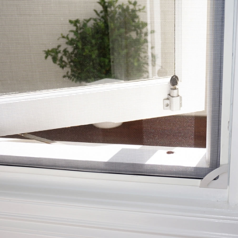 Magnetic Window Screen - Black Frame - Standard Mesh (Grey Mesh) - 500mm x 500mm | 19in x 19in, image 5