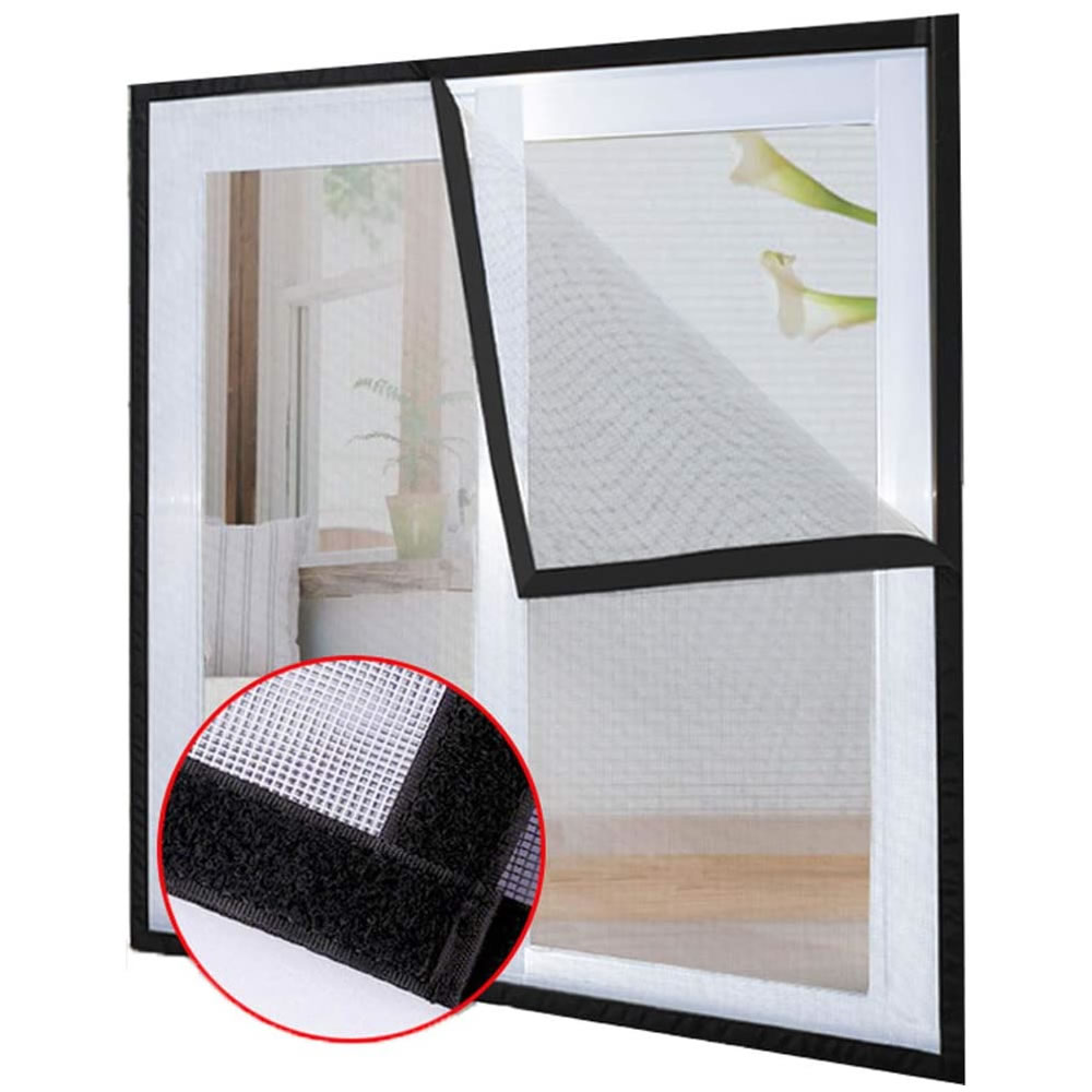 DIY Adjustable Window Screens - Black Frame - Standard Mesh (Grey Mesh) - 1000mm x 1000mm | 39in x 39in, image 7
